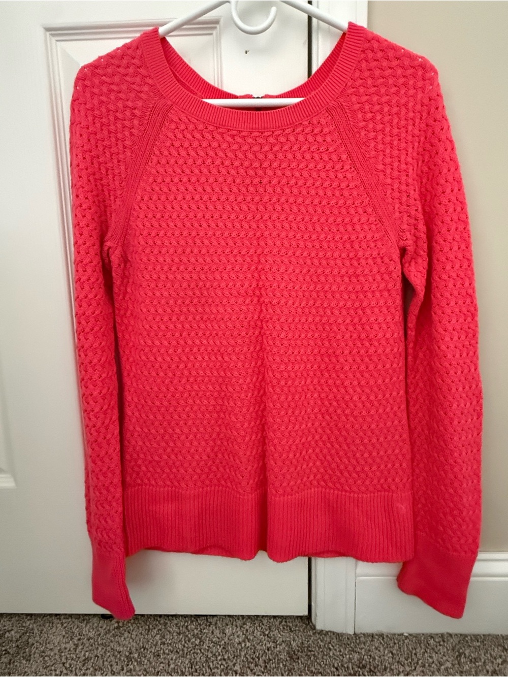 American Eagle Outfitters Coral Pink Crewneck Sweater